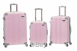 3 Piece Sonic Upright Spinner Luggage Set Dur Abs Mint
