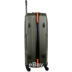 3 Pièces Carry On Luggage Set Bleu Hardcase Valise Verticale Spinner Roulant Neuf