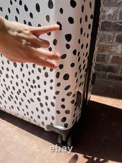 $425 New Calpak Chipp Cream 3 Piece Luggage Set Hardside Spinner Dot Print