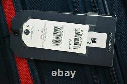 460 $ New Nautica Oceanview 5 Piece Luggage Set Spinner Valise Bleu Rouge Souple
