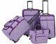 580 $ American Flyer Bagage Signature 4 Pièces Set De Bagages Violet Deux Roues