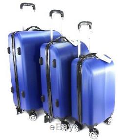 8 Roues Lightweight Spinner Case Set Voyage Bagages 3 Valise Trolley Cabine Sac