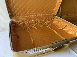 Airway Vintage Three Piece Set Luggage Hardcase Valise Jaune