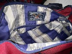 American Eagle Suitcase Duffle Bag Tote Red Blue Travel Set D'appariement De Bagages
