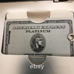 American Express Membres De Carte Platinum Bagage ID Tag Set Novelty