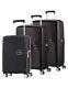 American Tourister Curio 3 Pièces Hardside Spinner Set Black New With Tags