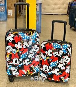 American Tourister Enfants Disney 2 Pièces Carry & Sur Underseat Luggage Set Minnie