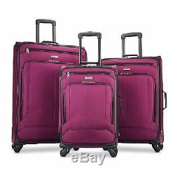 American Tourister Pop Max 3 Piece Luggage Set Spinner 29/25/21 (berry)