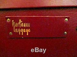 Antique Four Piece Set Hartmann Belting Woodbox Pullman Bagages En Cuir