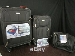 Aspire Samsonite Xlite Extensible Softside Spinner Luggage 3 Piece Set