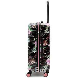 Badgley Mischka Essence 2 Piece Luggage Set Dur Spinner (fleurs D'hiver)