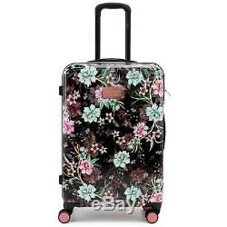 Badgley Mischka Essence 2 Piece Luggage Set Dur Spinner (fleurs D'hiver)
