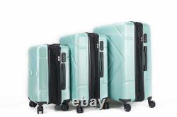 Bagage 3 Pièces Mint Dual Spinning Spinner Hardshell Lock 20 24 28 Extensible