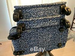 Baggallini Roulement Bleu Prism Set Voyage Carry-le Duffle Bag Valise À Roulettes