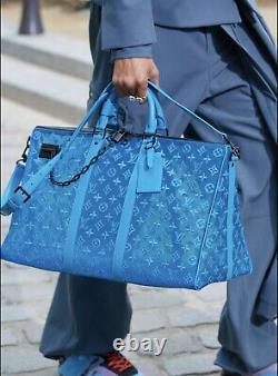 Balise À Bagages Louis Vuitton Avec Sangle Poignet Loop One Set Uniquement Bleu