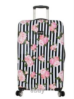 Betsey Johnson Expandible 3 Pièces Hardside Spinner Bagage Set Stripes Roses