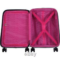 Betsey Johnson Flamingo Strut 3 Piece Luggage Set Hardside Spinner Nouveau