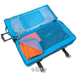 Bogi Sac Trolley Reisetaschen Koffer Set 2 Teilerollen 85 L + 110 L Blau / Schwarz