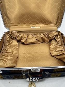 Cool vintage 2 valises à roulettes Skyway en tweed à carreaux avec combos de verrouillage set 2