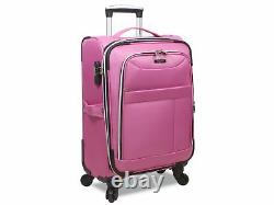 Dejuno Aria Softsided Léger 3-piece Spinner Bagages Ensemble Rose
