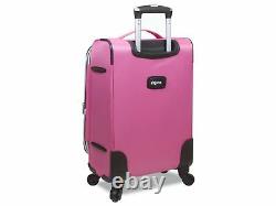 Dejuno Aria Softsided Léger 3-piece Spinner Bagages Ensemble Rose
