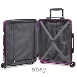Dejuno Lumos Hardside 3-piece Expandable Spinner Bagage Set Cranberry