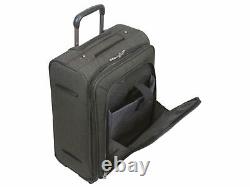 Dejuno Noir Lightweight 3-piece Spinner Bagage Set Avec Ordinateur Portable Pocket Noir