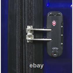 Dejuno Titan Jumbo Hardside 3-pc Spinner Bagage Set Avec Tsa Lock Navy