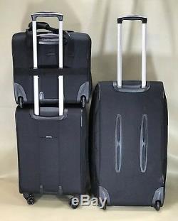 Delsey Helium Hyperlite Noir Luggage Set 17 Tote, 20.5 Carry On & 28 Duffle