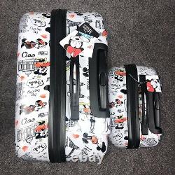 Disney Minnie & Mickey Mouse Spinner Ensemble De Valises Ful Bagage Dur 21 25 29