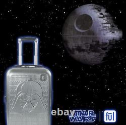 Disney Star Wars Darth Vader Spinner Suitcase 3pc Silver Hard Set De Bagages Nouveau