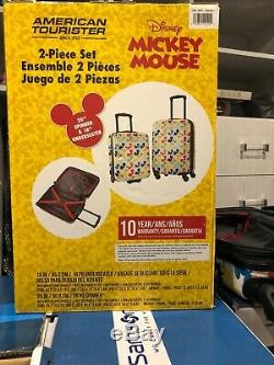 Enfants Disney Mickey Mouse American Tourister Bagages Carry Le 2-pc Set 20 & 18