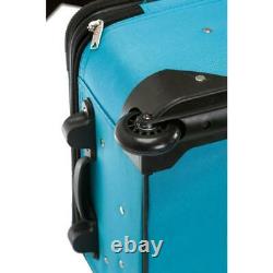 Ensemble De Bagages Rockland Polyester Carry-on Bag Softside 4 Roues Turquoise (4 Piece)