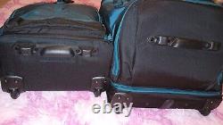 Ensemble Sac à dos Antler Tundra Teal Mega Decker Holdall Set British Travel Bag Luggage