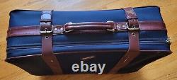 Ensemble de 3 valises/sacs de voyage de marque Holiday Brand Blue avec boucles vintage rétro