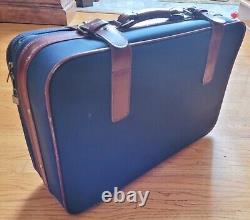 Ensemble de 3 valises/sacs de voyage de marque Holiday Brand Blue avec boucles vintage rétro