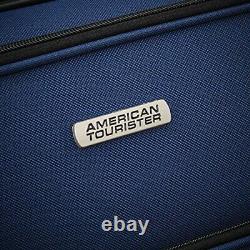 Ensemble de 3 valises souples American Tourister Fieldbrook XLT de couleur bleu marine