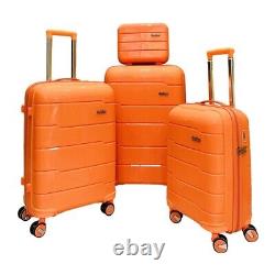 Ensemble de bagages 4 sets de qualité supérieure avec 4 roues, design de spinner à coque rigide, léger