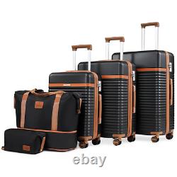 Ensemble de bagages Joyway 5 en ABS à coque rigide avec roulettes - Valise extensible 2024