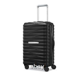 Ensemble de bagages Samsonite 2 pièces en noir : bagage à main et bagage de taille moyenne.