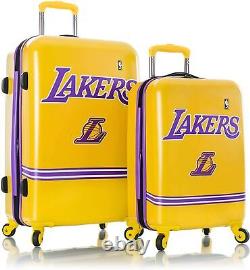 Ensemble de bagages à roulettes NBA Basketball Los Angeles Lakers 2 pièces valise cabine