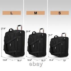 Ensemble de bagages de 3 pièces avec valises à roulettes pour homme et femme