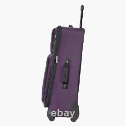 Ensemble de bagages de voyage en polyester violet Skyway T1158 Seville 2.0 4 pièces