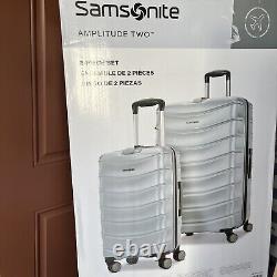 Ensemble de bagages gris Samsonite Amplitude Hardside 2 pièces - Valise à roulettes cabine et valise à roulettes enregistrée