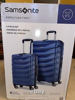 Ensemble de bagages rigides Samsonite Amplitude Two 2 pièces en bleu