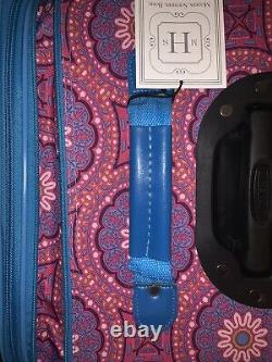 Ensemble de bagages rose en 5 pièces pour la maison du sud moderne avec valise à roulettes extensible neuve