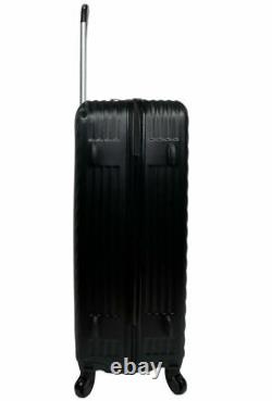 Ensemble de trois valises de voyage à roulettes à quatre roues en ABS, léger et adapté aux vacances.