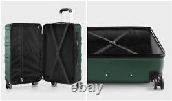 Ensemble de valises à roulettes Mazam 3PCS avec cadenas TSA pour voyage, étui rigide de rangement vert
