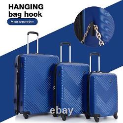 Ensemble de valises à roulettes robuste avec serrure TSA de Travelhouse, coque rigide 100% PC, élégant