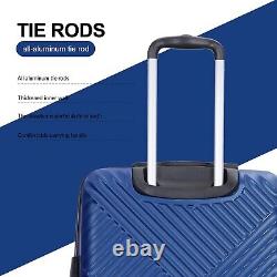 Ensemble de valises à roulettes robuste avec serrure TSA de Travelhouse, coque rigide 100% PC, élégant